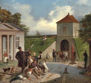 SCHACK Sophus 1811-1864,View of Neutor in Rendsburg,1861,Bruun Rasmussen DK 2021-09-21