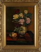 SCHACKMANN J,Vase with roses,1928,Twents Veilinghuis NL 2013-01-05