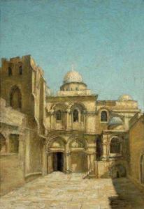 SCHADOW Hans 1862-1924,Die Grabeskirche in Jerusalem,1907,Kastern DE 2013-04-20