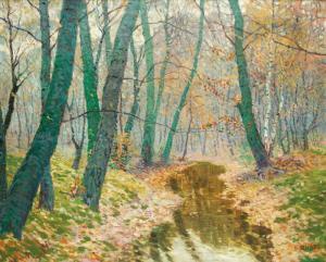 SCHADT Karel 1888-1955,Podzim v lese,Art Consulting CZ 2014-10-05