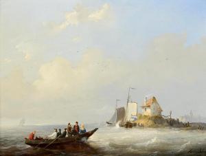 SCHAEP Hendrik Adolf 1826-1870,Entering the Port,1846,Morgan O'Driscoll IE 2024-01-22