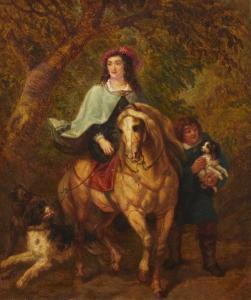 SCHAEPKENS Théodore 1810-1883,Figure on horseback,John Moran Auctioneers US 2020-09-23