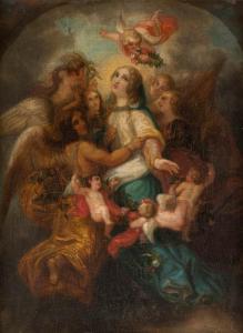 SCHAEPKENS Théodore,Maria surrounded by angels and putti,Hargesheimer Kunstauktionen 2018-09-22