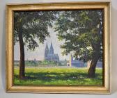 SCHAFER G.G 1900-1900,Cologne Cathedral and Hohenzollern Bridge,Dargate Auction Gallery 2013-03-16