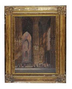 SCHAFER Heinrich 1815-1905,LA CATHEDRALE A'BURGOS,Ross's Auctioneers and values IE 2016-10-06