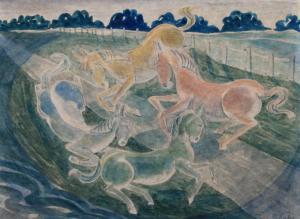 Schafer Rosa 1901-1987,Four horses,Capes Dunn GB 2023-01-24