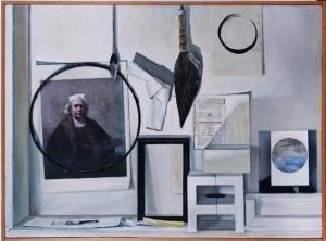 SCHAFFER Richard 1947,BODEGON II, FIVE RINGS,1984-1985,Clark Cierlak Fine Arts US 2022-08-06