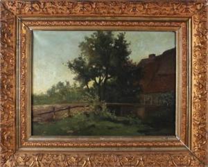 SCHALBROEK E. C,Landschap met boerderij,1900,Twents Veilinghuis NL 2017-07-14