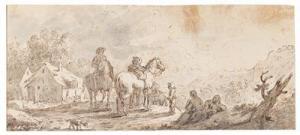 SCHALCH Johann Jacob 1723-1789,A rider in a landscape,Palais Dorotheum AT 2018-10-02