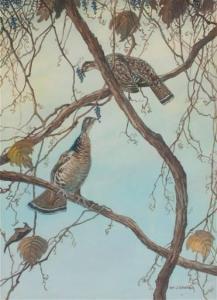 SCHALDACH William Joseph 1896-1982,Grouse in the Grapes,Copley US 2022-07-14