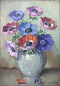 SCHALLENBERG Huibert 1883-1981,a vase of anemones,Batemans Auctioneers & Valuers GB 2017-07-01