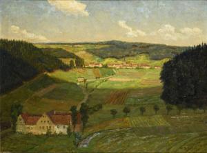 SCHALLER Willy 1889,Fränkische Landschaft bei Nürnberg,Wendl DE 2023-10-25