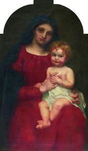 SCHALTEGGER Emanuel 1857-1909,Madonna mit Kind.,1888,Neumeister DE 2005-12-02