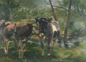 SCHAPPE Josef,Kühe auf der Weide, wohl Kopie nach Heinrich v. Zügel,DAWO Auktionen DE 2010-05-05