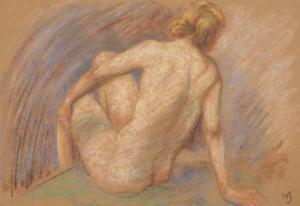 SCHARFF William 1886-1959,Portrait of a naked female,Bruun Rasmussen DK 2024-03-26