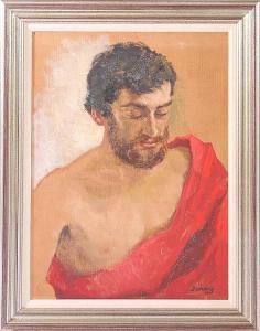 SCHARY Susan 1936,Robed Man,Kamelot Auctions US 2016-11-17