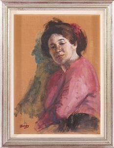 SCHARY Susan 1936,Woman in Purple,Kamelot Auctions US 2016-11-17