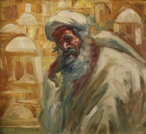 SCHATZ Boris 1866-1932,A Figure in Jerusalem,Tiroche IL 2021-03-13