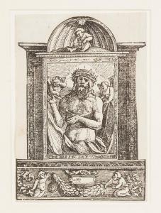 SCHAUFELEIN Hans 1515-1582,Christ as the Man of Sorrows,Cottone US 2014-10-18