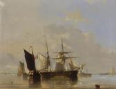 Schaumberg Jules Henri Jean 1839-1886,A Shipping Scene,1856,John Nicholson GB 2017-10-11