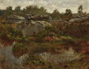 SCHAUSS Ferdinand 1832-1916,Painter in a rocky landscape,Neumeister DE 2020-09-23