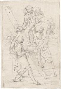 SCHEFFER VON LEONHARDSHOFF Johann Evangelist 1795-1822,Kreuzabnahme des hl. Andrea,Galerie Bassenge 2019-05-31
