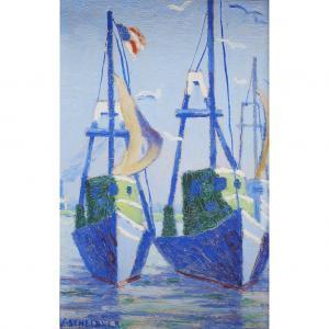 SCHEIBNER VIRA B MCILRATH 1889-1956,Two Schooners,Freeman US 2020-06-09