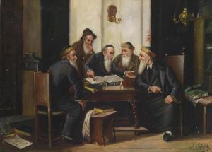SCHEICH J 1900-1900,The Talmud Hour,Palais Dorotheum AT 2012-06-05