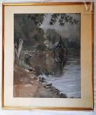 SCHEIDECKER Paul Frank 1800-1900,Au bord du fleuve,Millon & Associés FR 2024-02-03