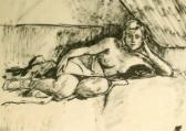 SCHELD Karl 1895-1936,Weiblicher Akt mit aufgestütztem Arm,Auktionshaus Quentin DE 2004-10-23