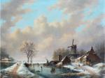 SCHELFHOUT Andreas 1787-1870,Les patineurs,Ribiere & Tuloup-Pascal FR 2008-12-07