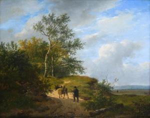 SCHELFHOUT Andreas 1787-1870,Romantic landscape,Zeeuws NL 2023-12-12