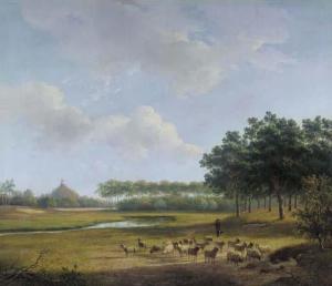 SCHELFHOUT Andreas 1787-1870,The Estate Raephorst in Wassenaar,1824,Christie's GB 2002-04-24