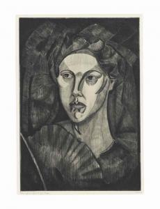 SCHELFHOUT Lodewijk 1881-1943,Tête de femme I,1912,Christie's GB 2016-11-01