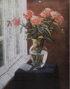SCHELLEKENS MARCEL 1954,STILL LIFE WITH FLOWERS AT A WINDOW,1989,Great Western GB 2022-03-09