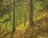 SCHELLENBERGER Roman,Paesaggio nel bosco,1929,ArteSegno IT 2010-10-09