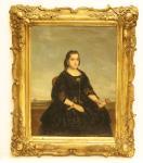 SCHENCK Martinus Christian 1833-1911,Bildnis einer jungen Südländerin in Dreiv,1860,Eppli Auktionen 2008-02-02