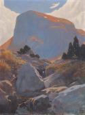 SCHERRER HEDWIG 1878-1940,Gebirgslandschaft,Fischer CH 2014-11-26