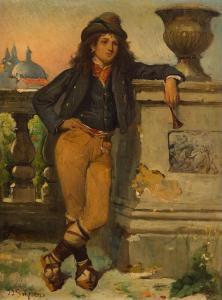 SCHERRER Jean Jacques 1855-1916,Le Florentin,1903,Joron-Derem FR 2024-02-11