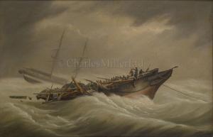 SCHETKY John Christian 1778-1874,H.M.S. 'Serpent' dismasted in a violent squall ,Charles Miller Ltd 2020-07-07