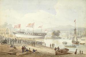 SCHETKY John Christian 1778-1874,Launching Day,Bonhams GB 2016-04-13