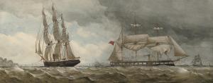 SCHETKY John Christian,Ships of the Black Battle Fleet exercising offshor,Christie's 2008-10-29