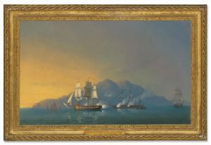 SCHETKY John Christian,The 18-gun sloop HMS Stork engaging the French bri,Christie's 2020-12-17