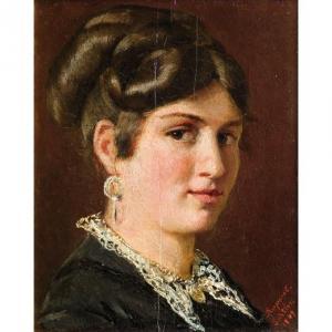 SCHETLER RUPPER,Ritratto di giovane donna,1889,Wannenes Art Auctions IT 2017-05-31