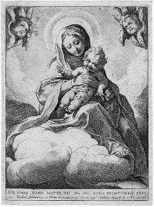 SCHIAMINOSSI Raffaello 1572-1622,Die Jungfrau mit dem Kind auf Wolken,Galerie Bassenge DE 2016-05-26