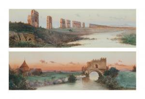 SCHIANCHI Federico 1858-1919,A traveller by the Claudian aquaduct,Christie's GB 2013-01-31
