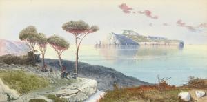 SCHIANCHI Federico 1858-1919,Capri dalla Costiera Sorrentina,Christie's GB 2007-09-12