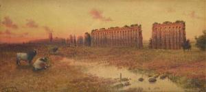 SCHIANCHI Federico 1858-1919,Paesaggio con rovine,Galleria Pananti Casa d'Aste IT 2023-10-20
