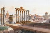 SCHIANCHI Federico 1858-1919,View over the Tiber,Galerie Koller CH 2011-03-28