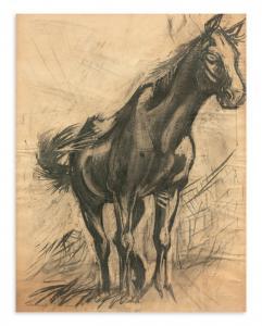 SCHIAVOCAMPO Paolo 1924-2002,Cavallo,1954,Borromeo Studio d'Arte IT 2024-04-22